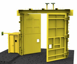 New Design Z Type/U Type Pneumatic PLC Control Balanced Ventilation Mine Door