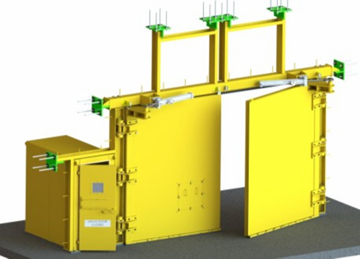 Hydraulic PLC Control Air Lock System/Ventilation Door with New Design for Deeping Mine